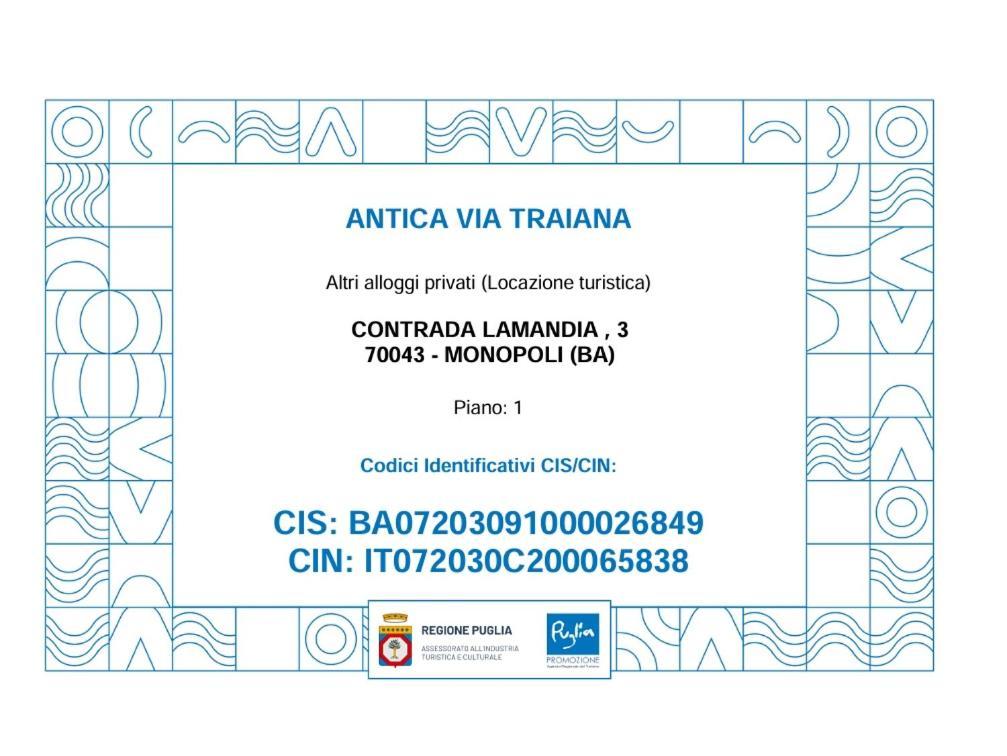 모노폴리 Antica Via Traiana 아파트 외부 사진